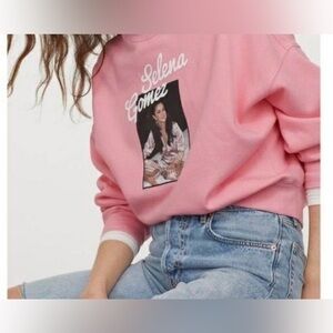 NWT Selena Gomez pink sweatshirt from H&M